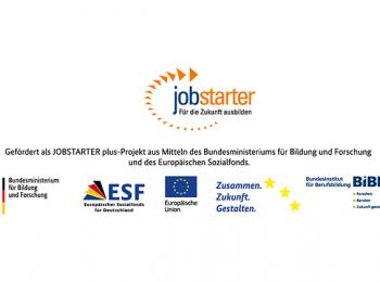 Logos des ESF- Jobstarter Projektes