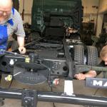 Arbeiten an M.A.N. LKW