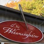Firmenschild der Wohnmanufaktur