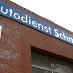 Firmenschild Autodienst Schmudlach