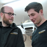 Mitarbeiter im Gespräch